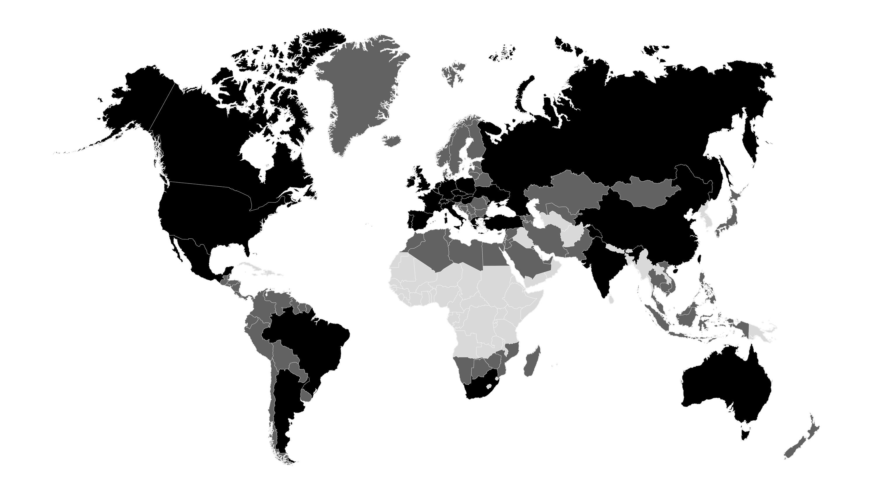 Bizerba worldwide location map